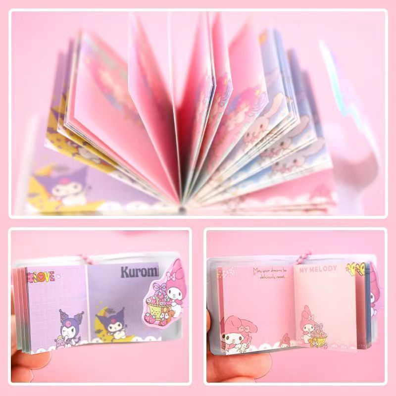 Mini Sanrio Sharing Notebook Children's Cartoon Cute Pendant Notebook Portable Doudou Notepad