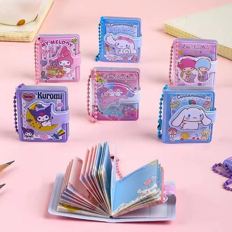 Mini Sanrio Sharing Notebook Children's Cartoon Cute Pendant Notebook Portable Doudou Notepad