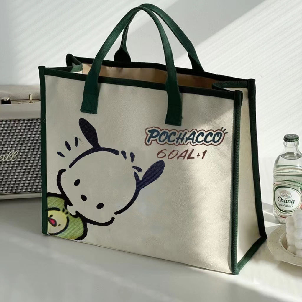 Canvas Damen, vielseitige Schultertasche der Sen-Serie, große Kapazität zum Tragen von Büchern, Pendlertasche für_voghion.com