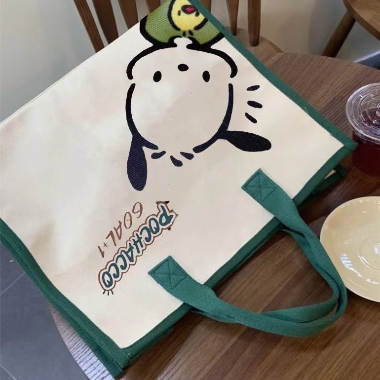Canvas Damen, vielseitige Schultertasche der Sen-Serie, große Kapazität zum Tragen von Büchern, Pendlertasche für_voghion.com