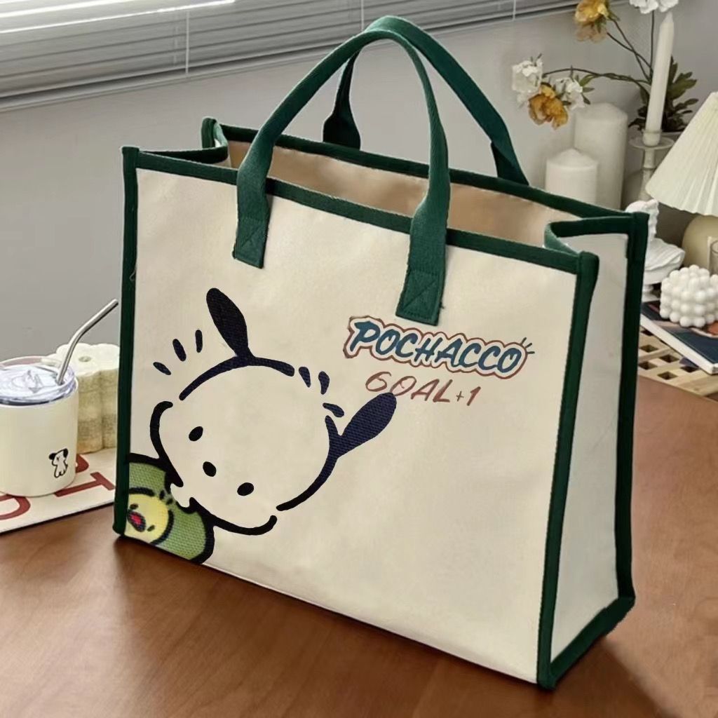 Canvas Damen, vielseitige Schultertasche der Sen-Serie, große Kapazität zum Tragen von Büchern, Pendlertasche für_voghion.com
