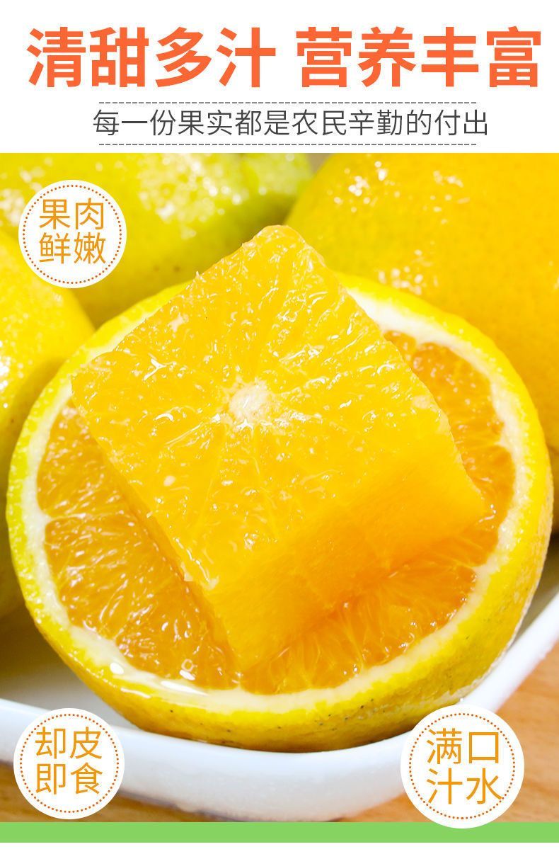 【大降价】新鲜夏橙应季水果甜橙子手剥橙子非血橙薄皮整箱包邮