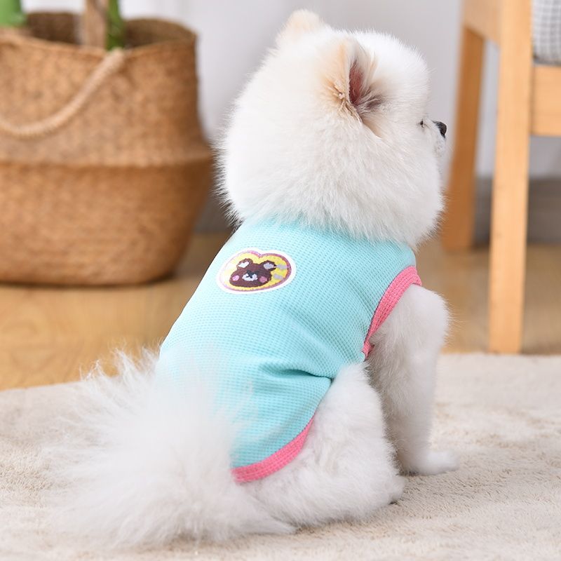 Dog Clothes Summer Thin Breathable Teddy Bears Corgi Chai Dog Puppies and Puppies Summer Cool Pet Clothes