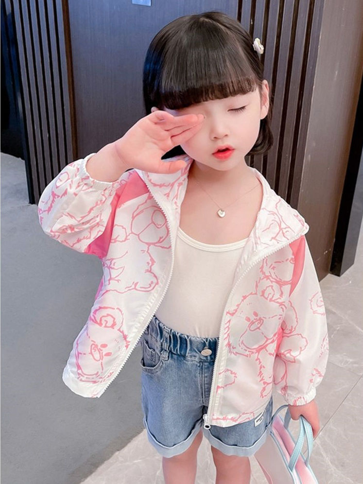 女童防晒衣夏款2023新款韩系洋气夏季女孩宝宝网红儿童装夏装外套