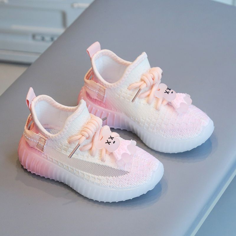 Children's Coconut Shoes 2023 Spring and Autumn Girls' Sports Shoes Flying Mesh Shoes Breathable Boys' Casual Shoes Soft Bottom Baby Shoes