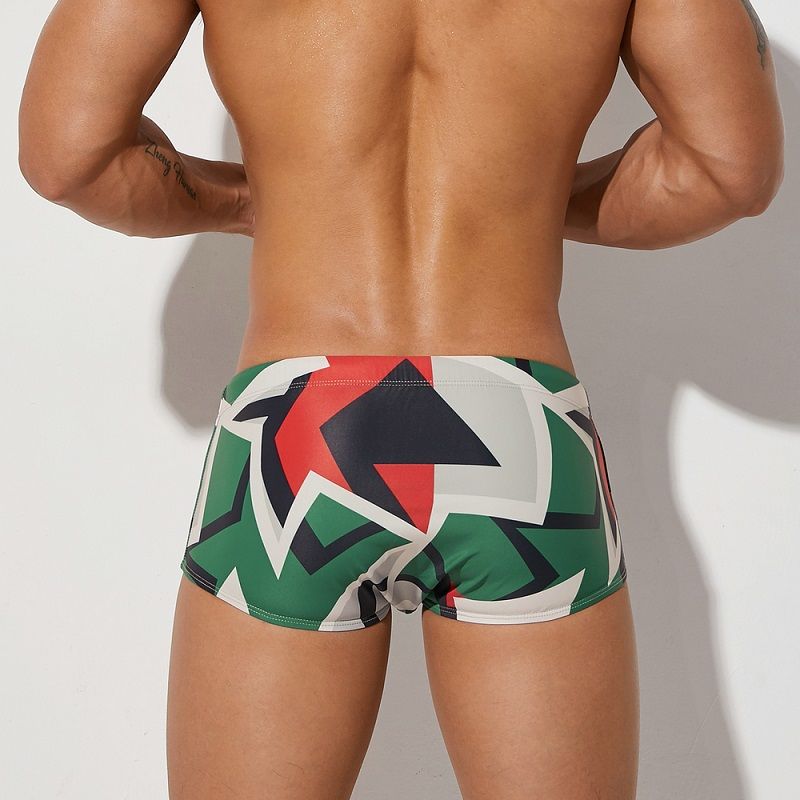 Men's Competition Swim Trunks Low-waisted Tight Briefs Quick-dry_voghion.com