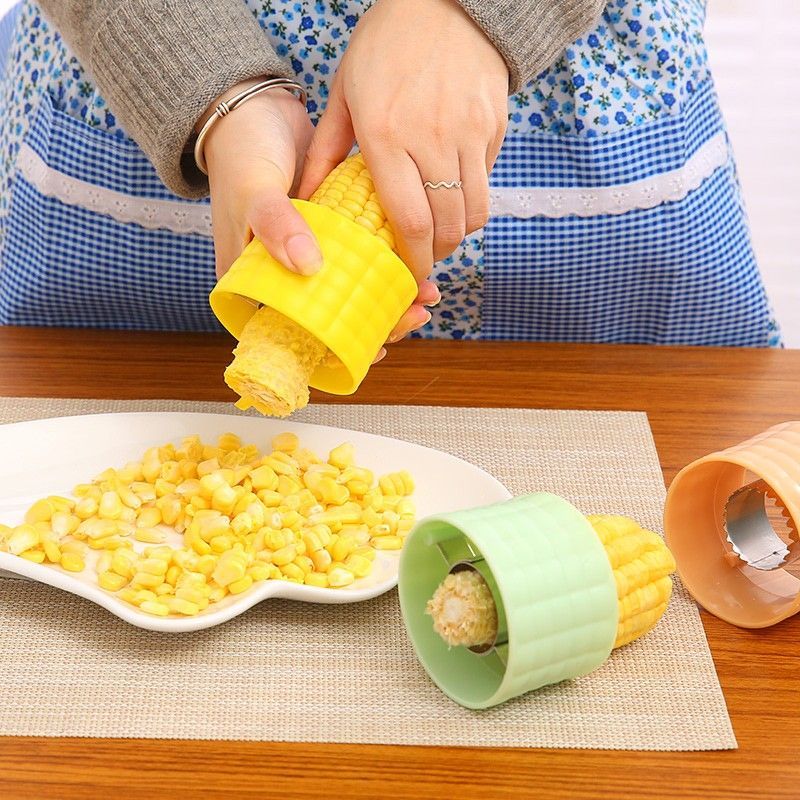 玉米刨粒器家用剥玉米神器不锈钢刨玉米脱粒器分离剥离器厨房工具