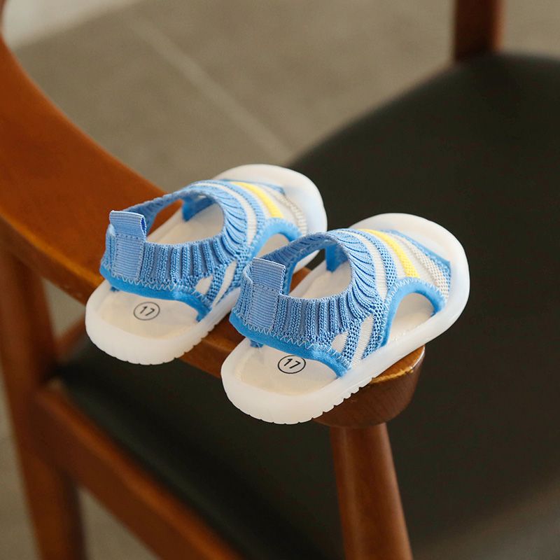 小溜宝新款宝宝夏季凉鞋儿童不掉鞋0-1-2宝宝凉鞋防滑软底婴儿鞋