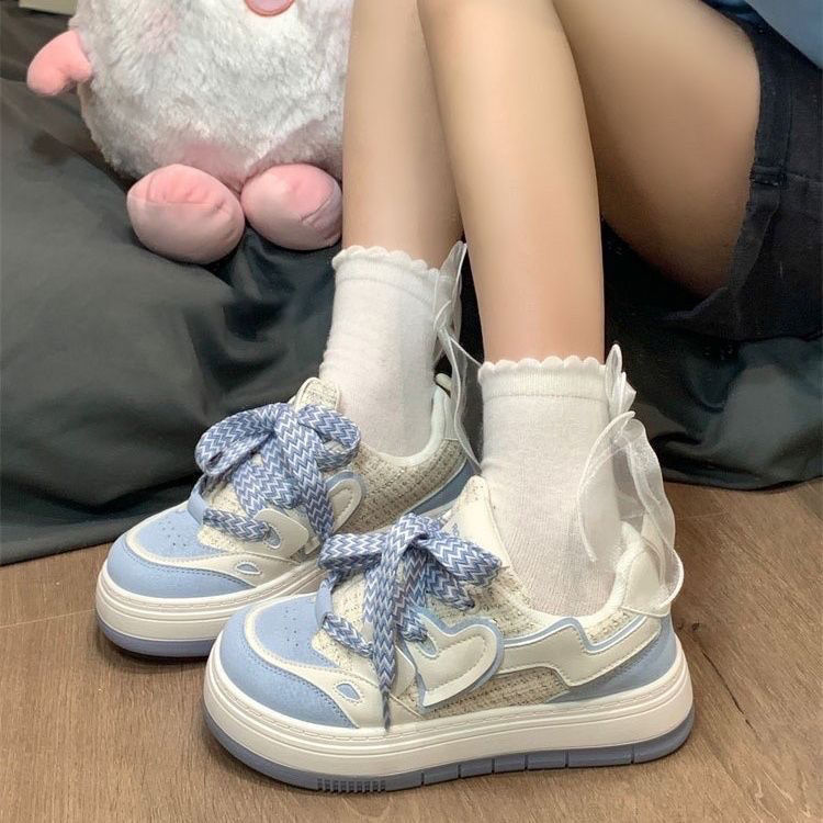 Minority original small white shoes female 2023 summer new hot style student ins versatile breathable shoes big head sneakers