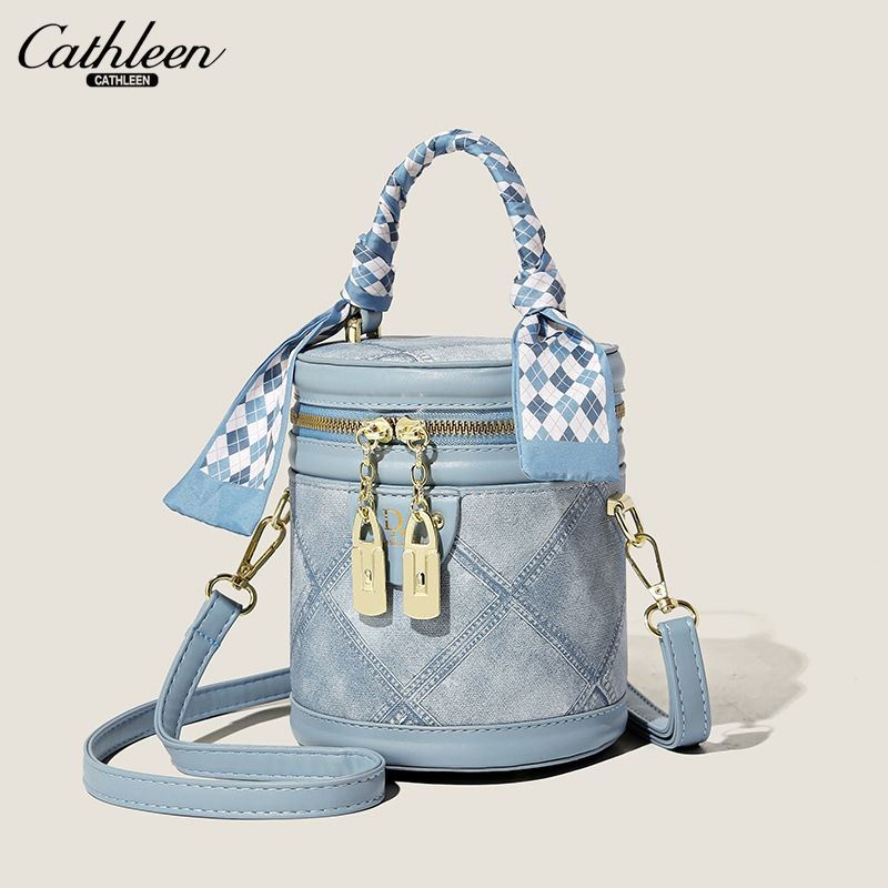 凯思琳今年流行小众设计包包新款时尚洋气百搭斜挎包手提水桶包女