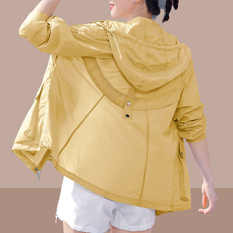 Sunscreen clothing women's thin section breathable 2023 summer new Korean version of foreign style cardigan loose plus size women's jacket clothing tide
