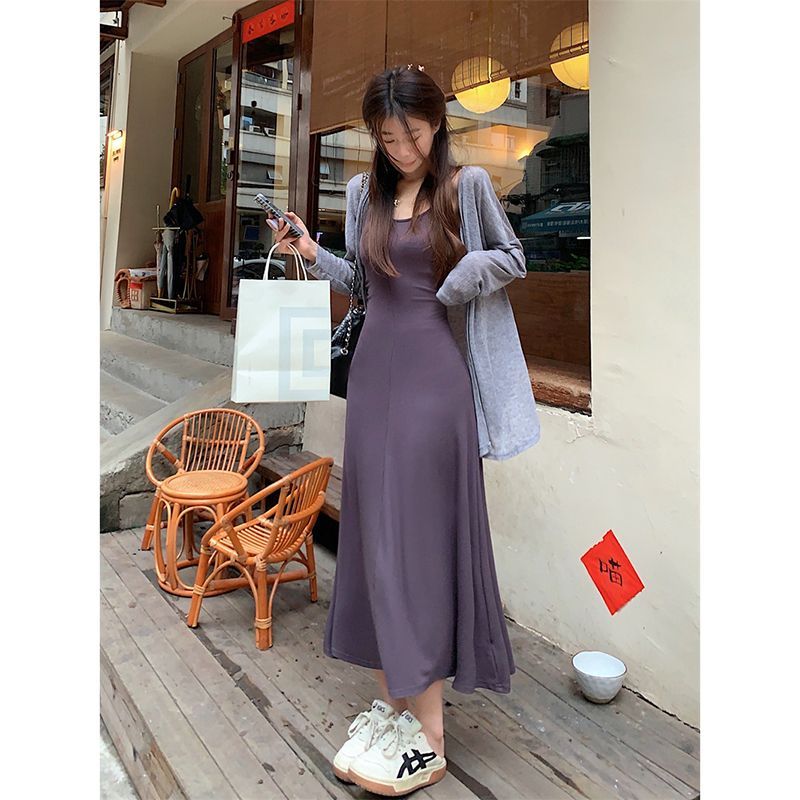 Lazy style thin long-sleeved sun protection cardigan for women summer  new style loose knitted sweater with slit tie design