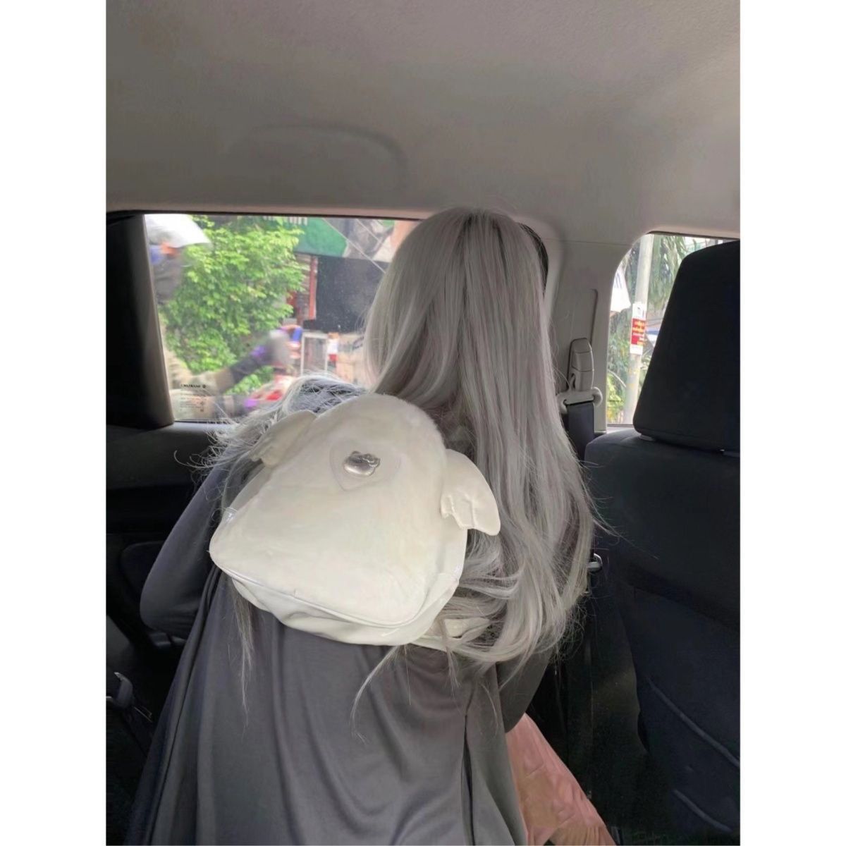 卡通可愛毛絨雙肩背包百搭KT貓書包學生hellokitty布丁...