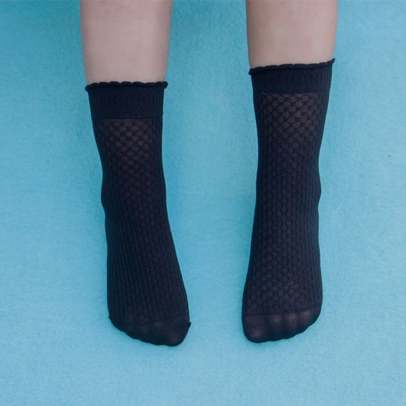 【20双】春夏儿童薄款短丝袜男女童天鹅绒宝宝袜子防蚊白色超薄