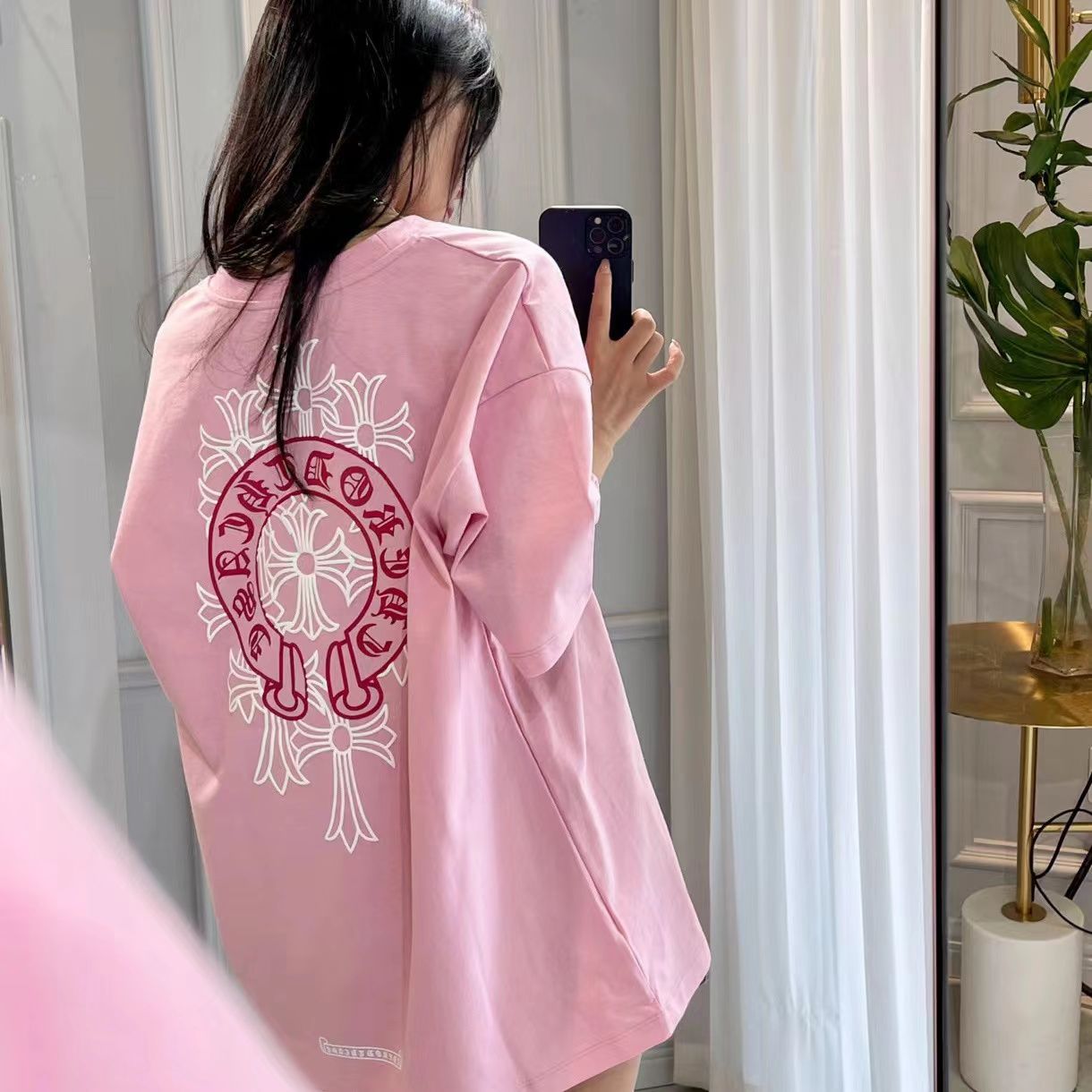 National trend high street oversize loose short-sleeved T-shirt for women summer new design niche sweet and spicy top clothes ins