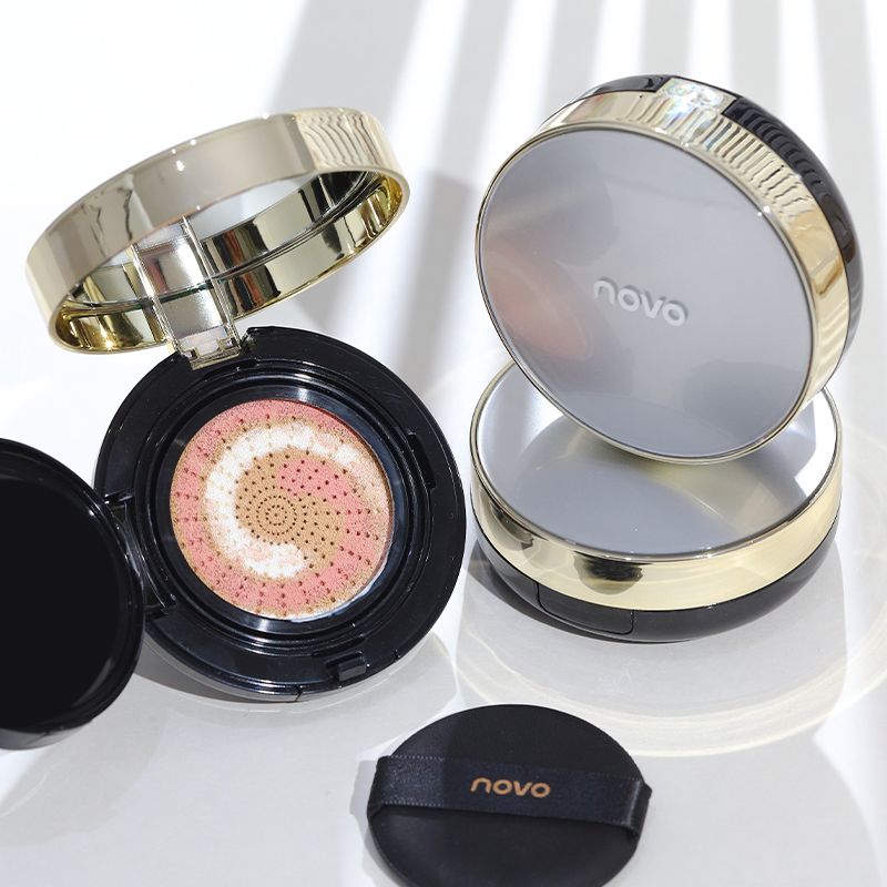 novo水润气垫bb霜保湿持久防水防汗不卡粉粉底液遮瑕不脱妆提亮