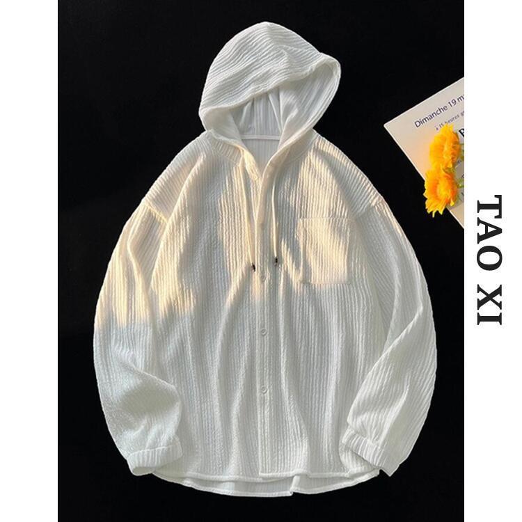 Ice silk sunscreen women's long-sleeved  summer new Korean version of loose and thin all-match thin hooded shirt jacket