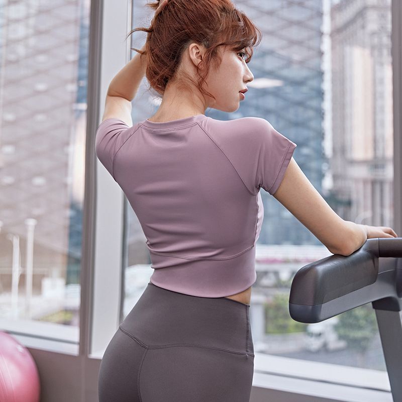 新款紧身瑜伽服套装女运动跑步健身速干衣夏季透气修身款薄款