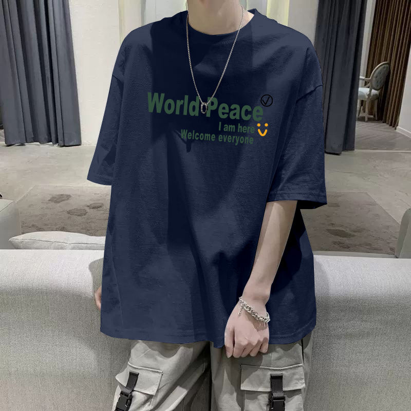 設計感小眾短袖t恤男女夏季2023新款寬鬆韓版潮流ins原宿風情侶裝