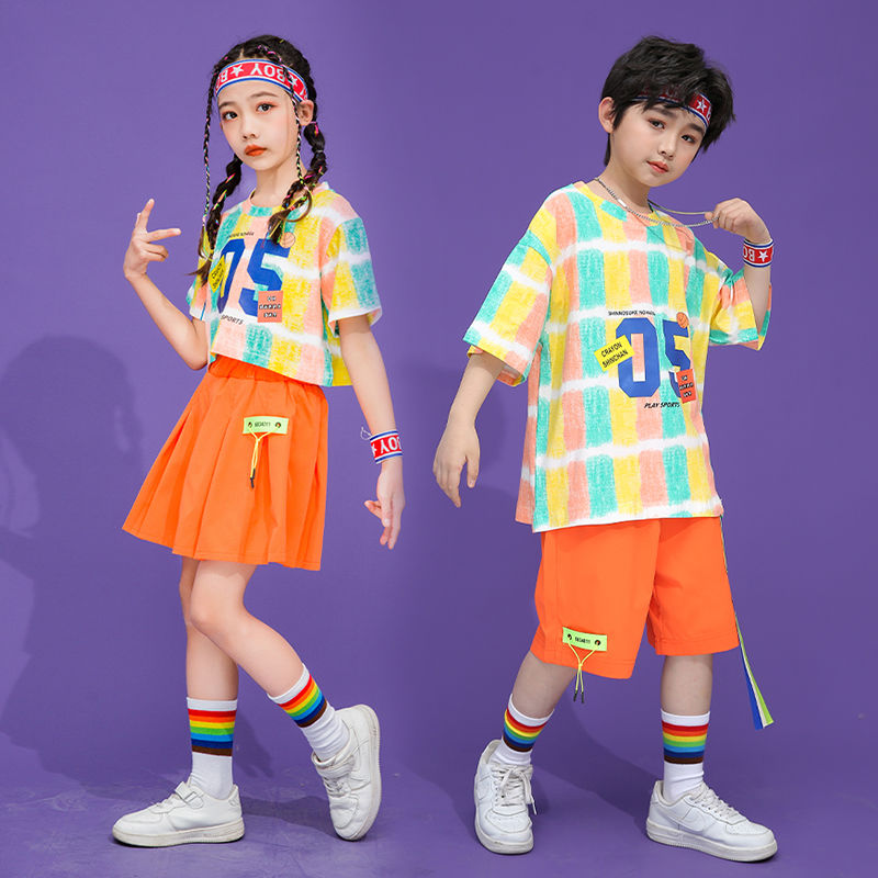 六一兒童節演出服小學生運動會啦啦隊男童街舞幼兒園合唱表演服裝