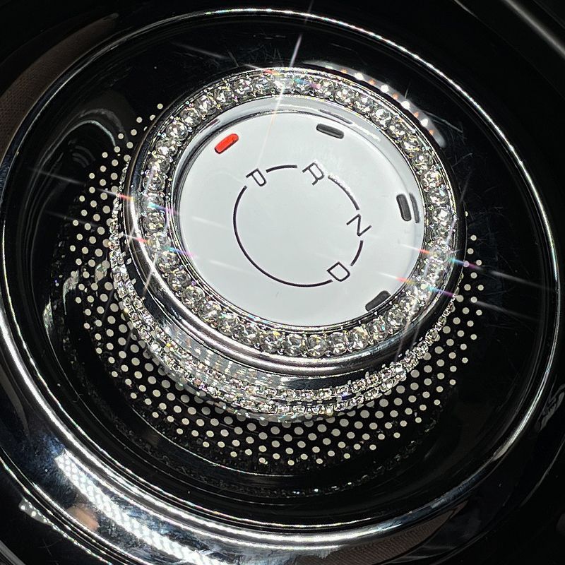 五菱缤果车内装饰中控仪表台空调档位改装宾果换挡旋钮镶钻车标贴