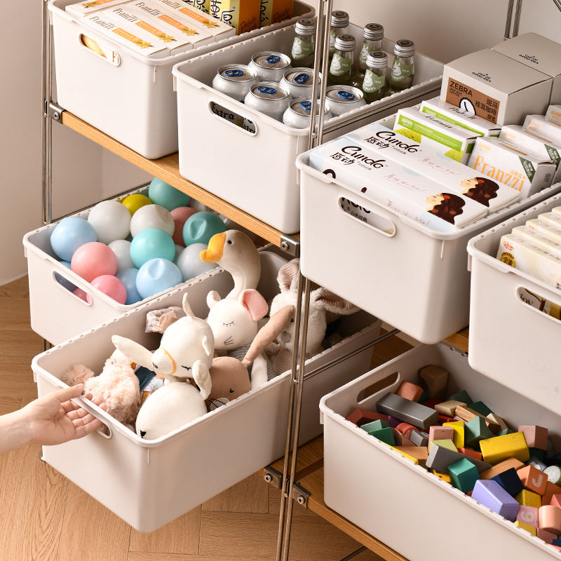 加厚加大衣物收纳箱超大容量家用多功能玩具整理箱车载储物箱书箱