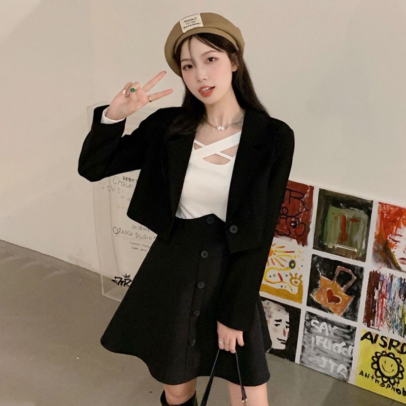 大碼胖MM夏季2023新款黑色設計感半身裙女高腰百搭顯瘦遮肉傘裙子