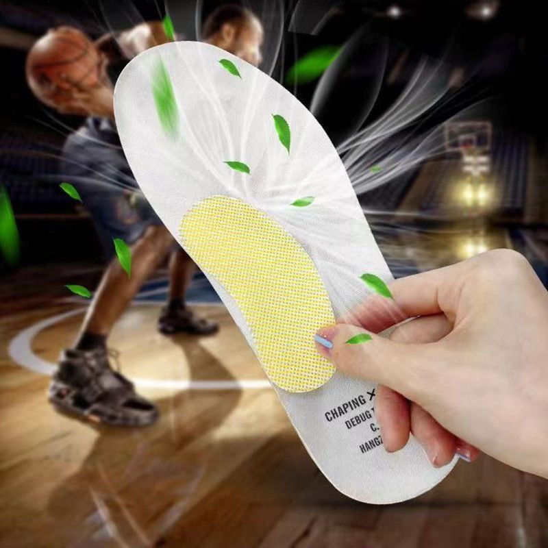 Deodorizing artifact shoes deodorizing foot odor artifact basketball shoes deodorizing and odor sterilizing absorbing foot sweat insoles fragrance