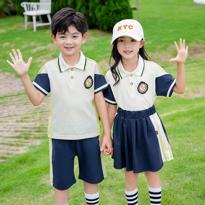小學生校服運動會套裝六一兒童班服夏季幼兒園園服短袖三件套夏裝