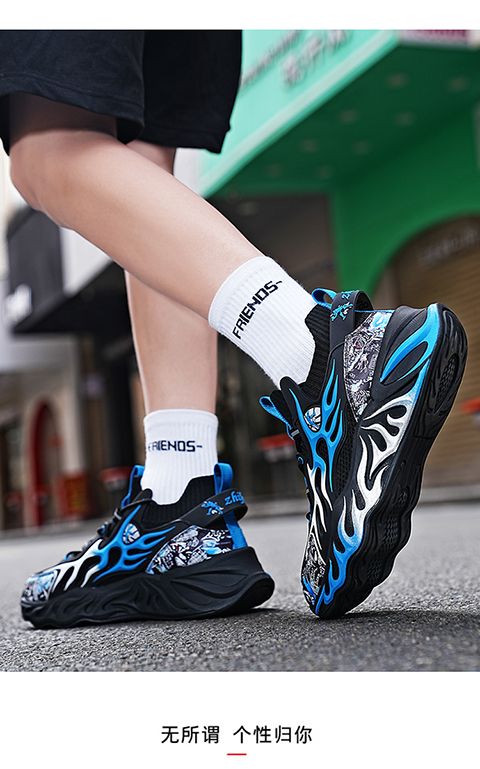 Herenschoenen 2023 Herfst Nieuwe Sportschoen Trend Veelzijdige Middelbare School Jongensschoenen Lichtgewicht, Duurzaam en Geur_voghion.com
