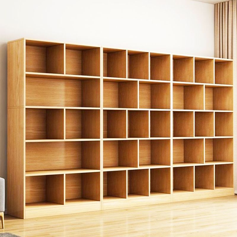 书架落地多层置物架客厅简约书本图书馆格子书架储物柜一体书柜