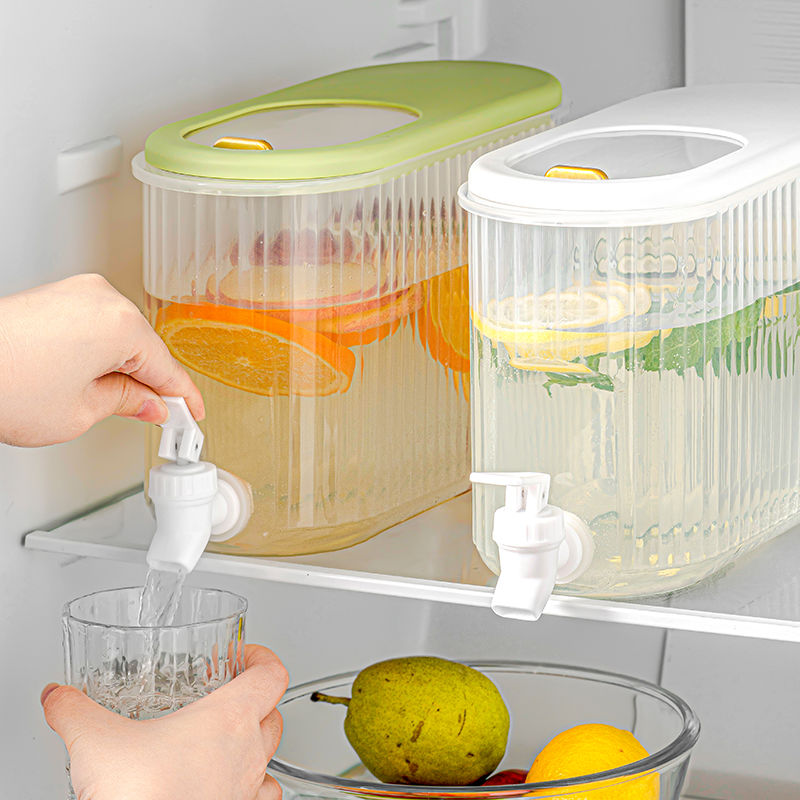 冰箱冷水壶带龙头水果茶冷泡壶凉水壶家用大容量饮料果汁茶饮料桶