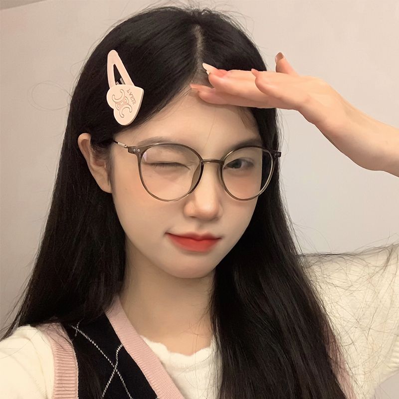 冷茶色近視眼鏡框女款超輕素顏可配有度數鏡片防藍光配眼睛框架男
