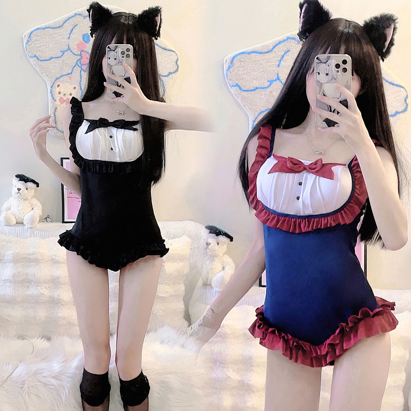 Loli girl sexy swimsuit 2023 new one-piece high-end cute small fresh slim sweet style swimsuit