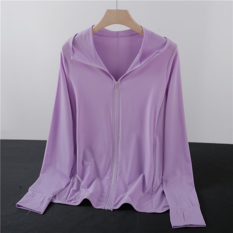 UPF50+ sun protection clothing women's jacket ice silk anti-ultraviolet sun protection shirt loose outer wear light and thin young sun protection clothing
