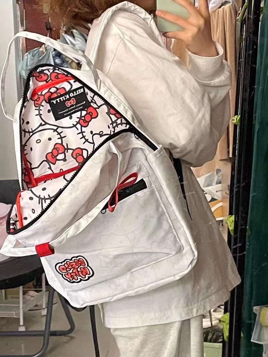 2023新款HelloKitty聯名Nova潮牌雙肩包女生可愛輕便背包書包學生