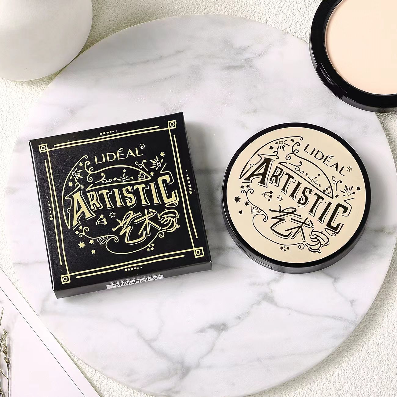 定妆粉饼持久控油遮瑕修容提亮蜜粉防水磨皮干散粉学生不卡粉正品