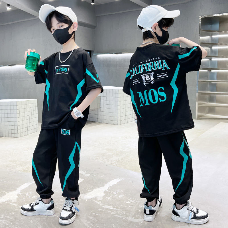 男童夏裝套裝奧特曼童裝2023新款洋氣兒童夏季寶寶衣服網紅兩件套