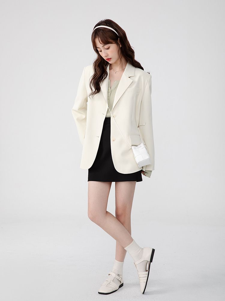Spring and Autumn New Style Suit Jacket Women 2023 Korean Style Loose Small Slim Versatile Casual Suit Top