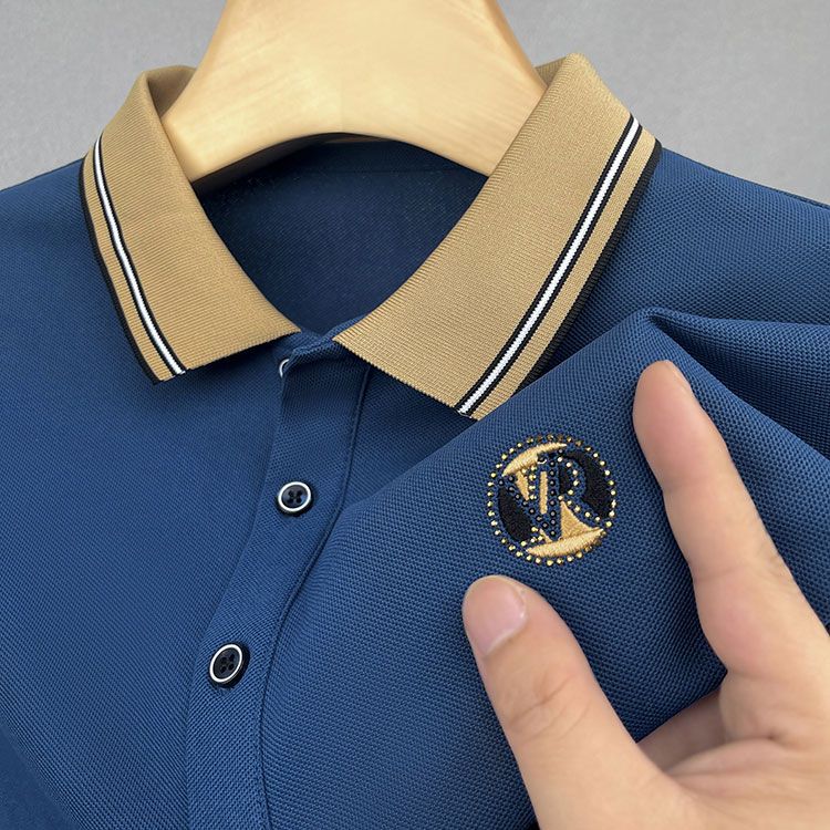 夏季正品保羅男士短袖t恤休閒翻領刺繡polo衫寬鬆百搭半袖上衣
