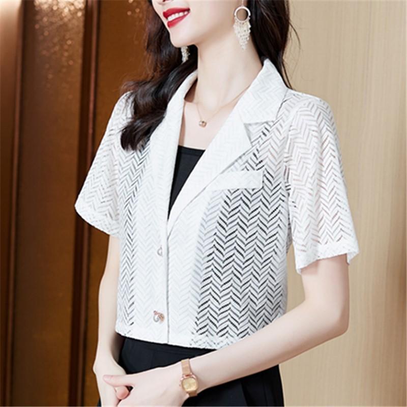 Summer new style with suspender skirt, thin lace large size shawl, women's cardigan, short coat, small suit top