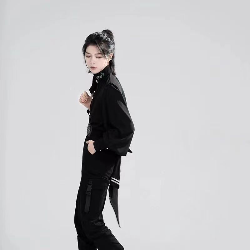 ハロウィン コスプレ オリジナル漢服 ロングシャツ 丸首ベスト セット 秋 男女款