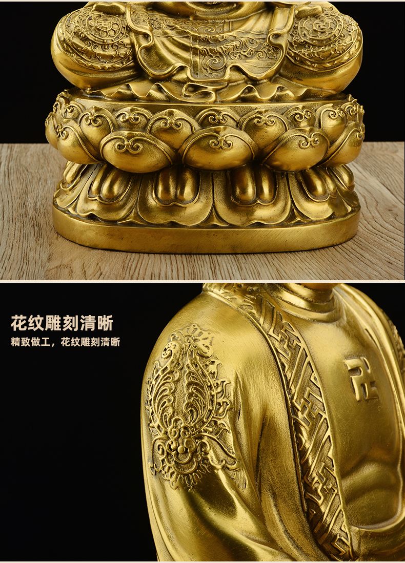 Happy Buddha with Bag Deity Statue detail 3