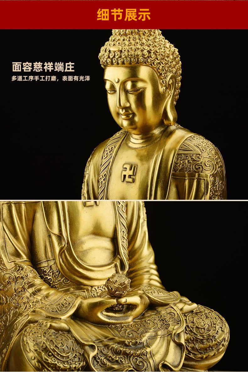 Happy Buddha with Bag Deity Statue detail 2
