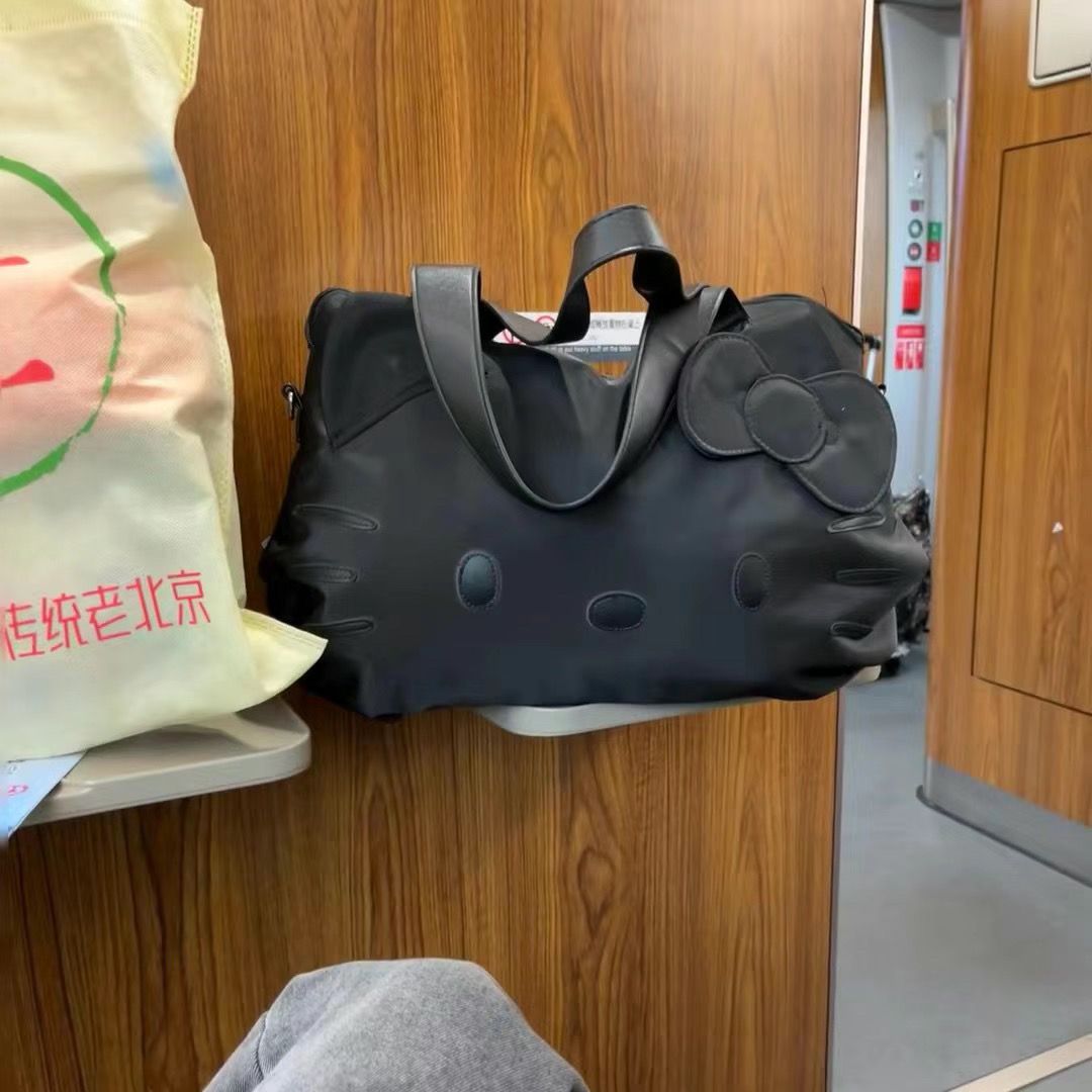 小紅書旅行袋短途單肩包KT出差行李包潮流休閒旅行包可套拉...