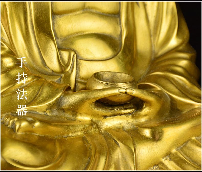Laughing Buddha Brass detail 5
