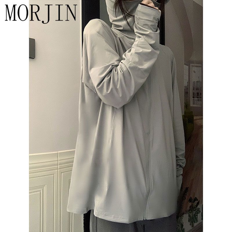 MORJIN gray sun protection clothing women's outerwear summer new outdoor cycling sports light and breathable cardigan jacket tide