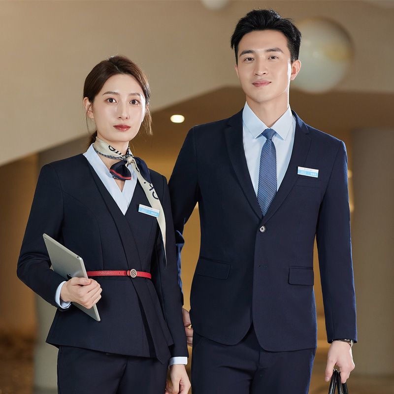 新款中國移動工作服男女套裝西服襯衣營業員工裝第依萊派移動工服