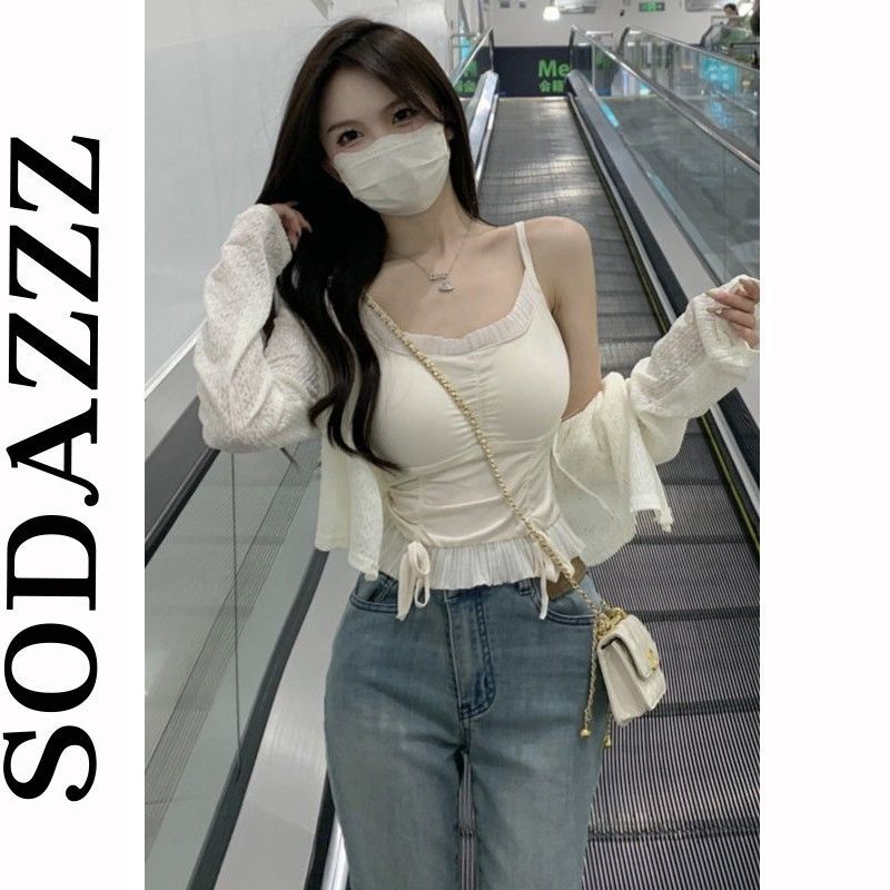 純欲辣妹吊帶打底背心女2023年新款設計感小眾別致個性吊帶上衣潮