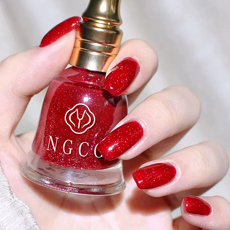 Nail polish set combination no-bake long-lasting berry glitter powder quick-drying waterproof novice nail polish big bottle all-match whitening